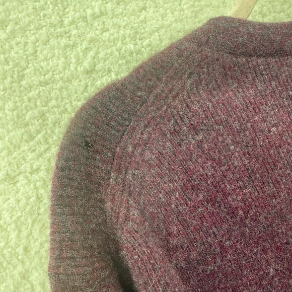 Mens Theory Donners Crew Neck Cashmere Sweater Size XXL Wine red Maroon G0988702 - Picture 9 of 9